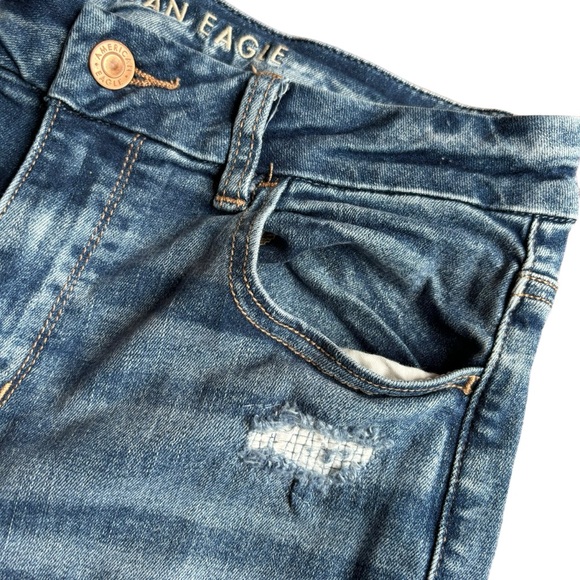 AE Ne(X)T Level Patched Curvy High-Waisted Jegging Size 8 X-Short - Picture 6 of 10